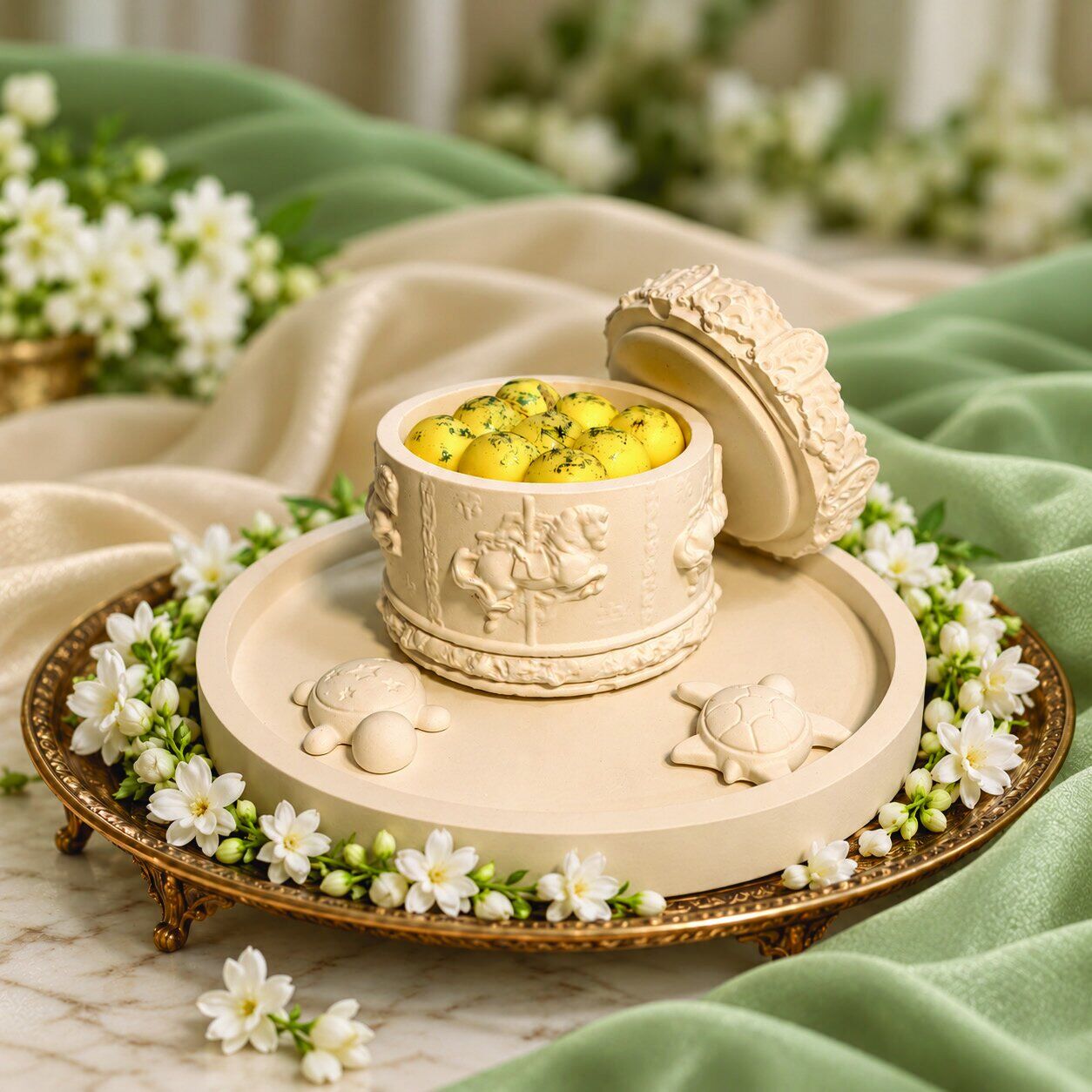 Carved Jar Tray