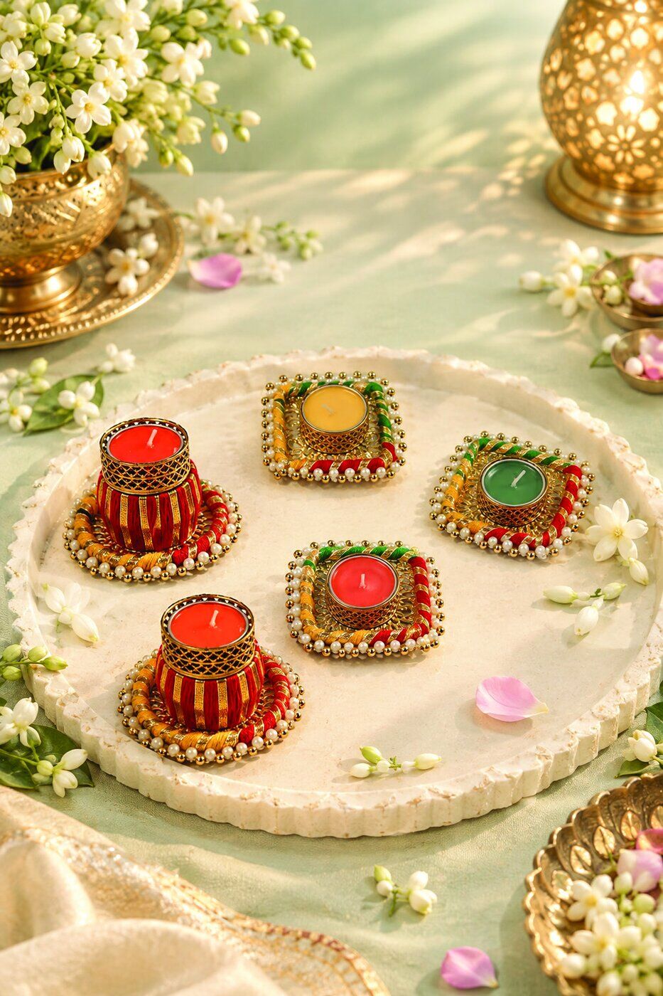 Kundan Square Set