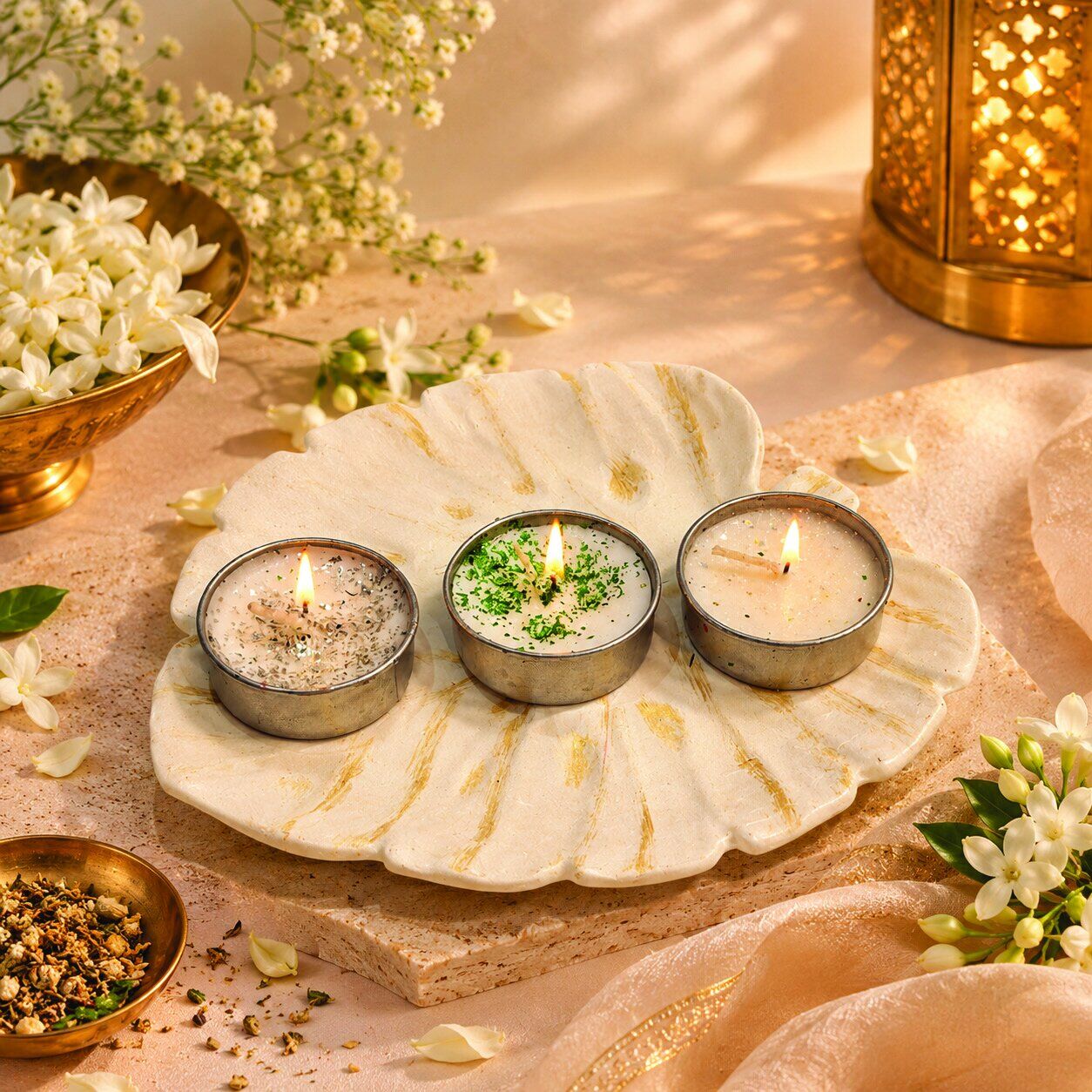 Petal Glow Platter