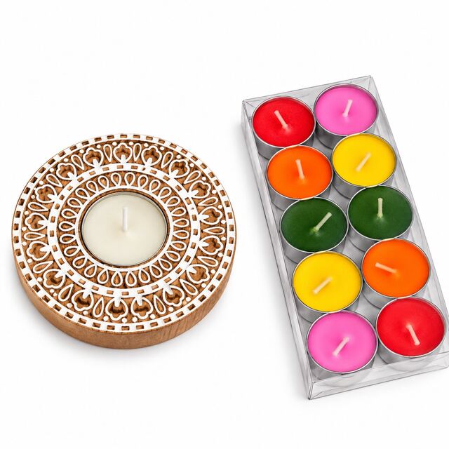 Geometric Jaal Tea Light Holder